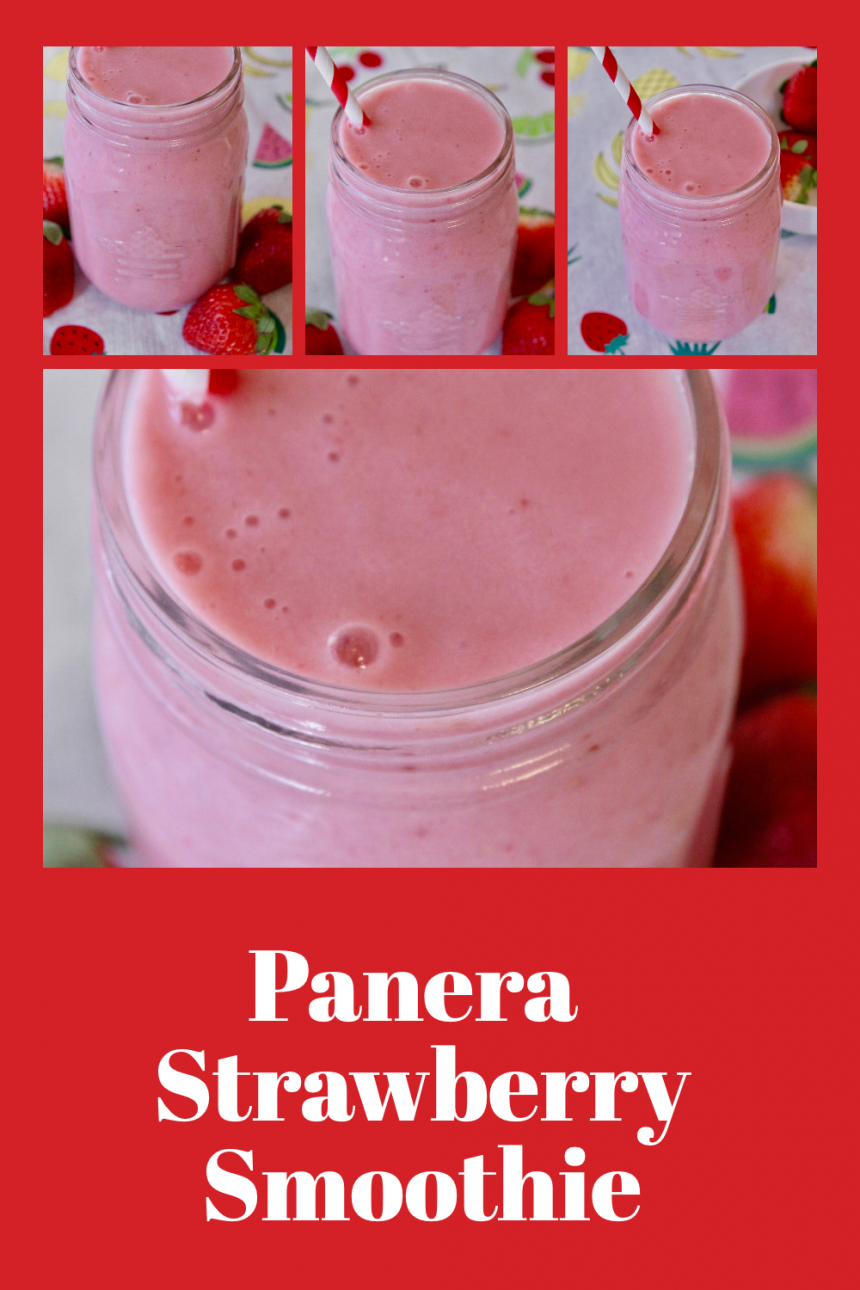 DIY Panera Strawberry Smoothie Recipe