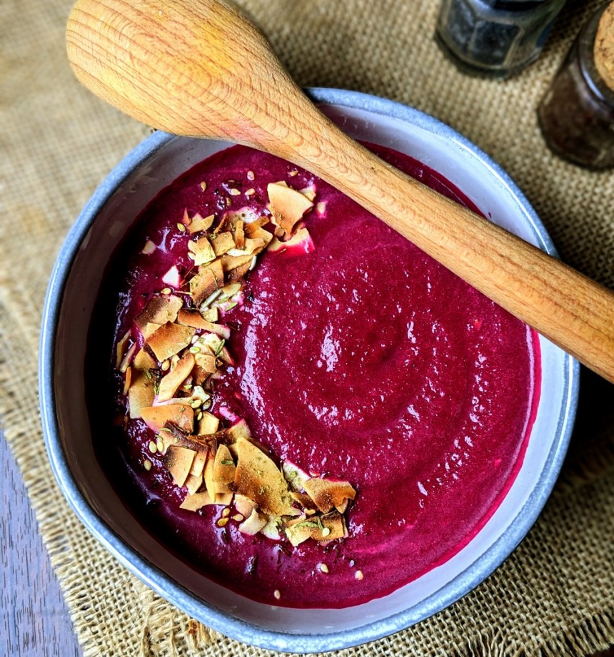 Roasted Beet and Ginger Soup