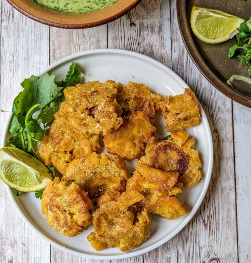 Tostones – Twice Fried Green Plantains