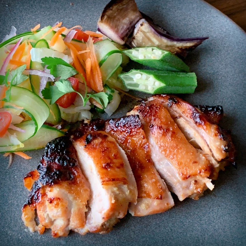 CHICKEN WITH MISO MAYONNAIS