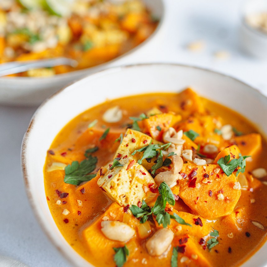 Thai Peanut Curry with Sweet Potatoes