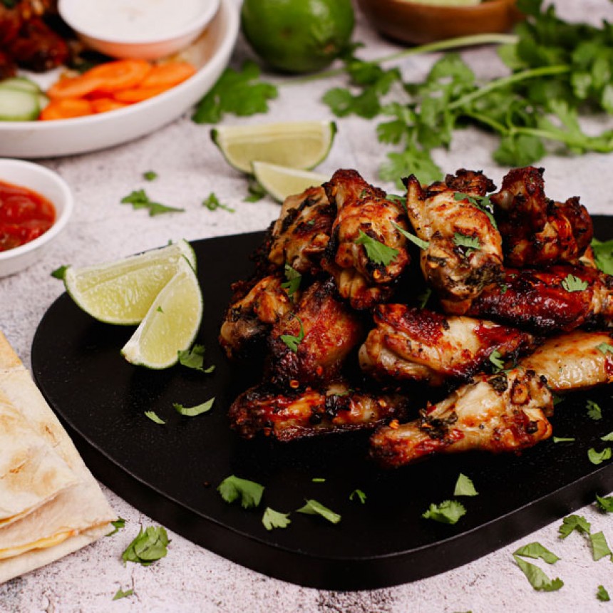 Air Fryer Cilantro Lime Chicken Wings