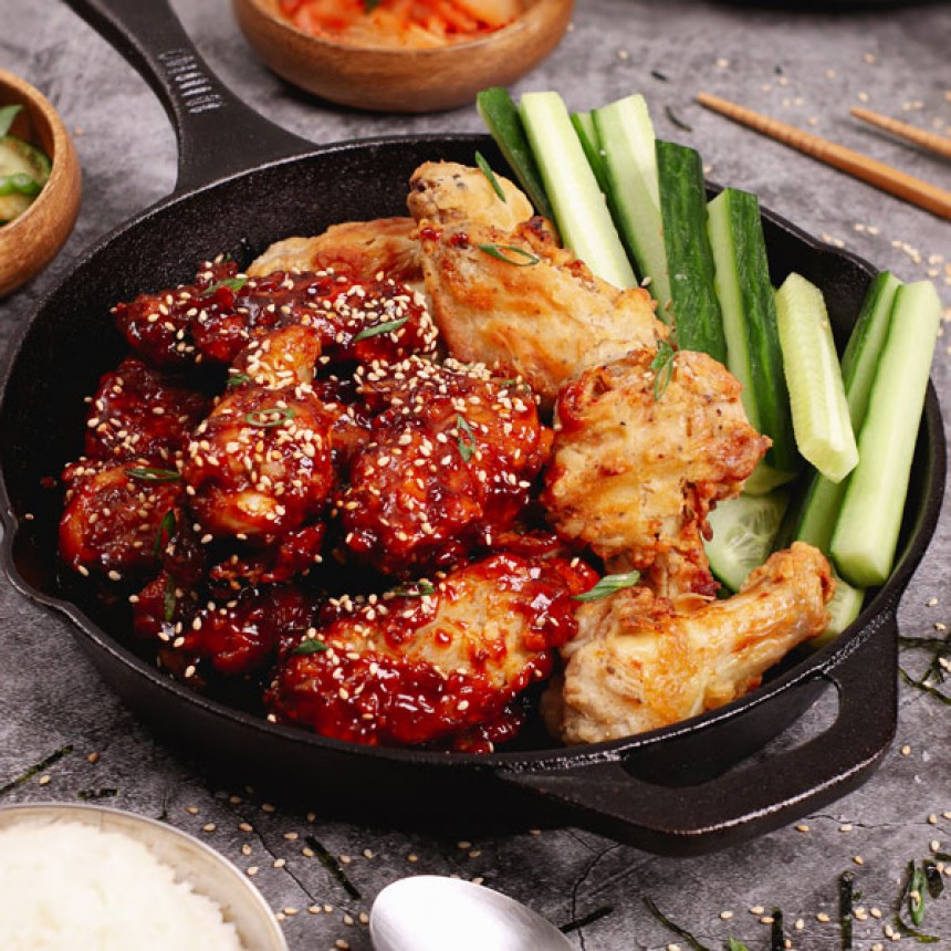 Air Fryer Korean Fried Chicken Wings Rec...