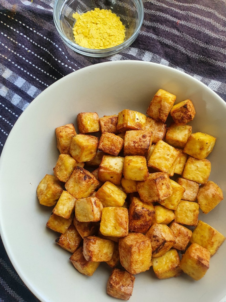 Crispy Cheesy Tofu Bites