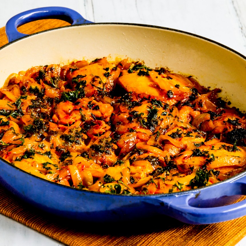 Saffron Chicken with Parsley and Lemon