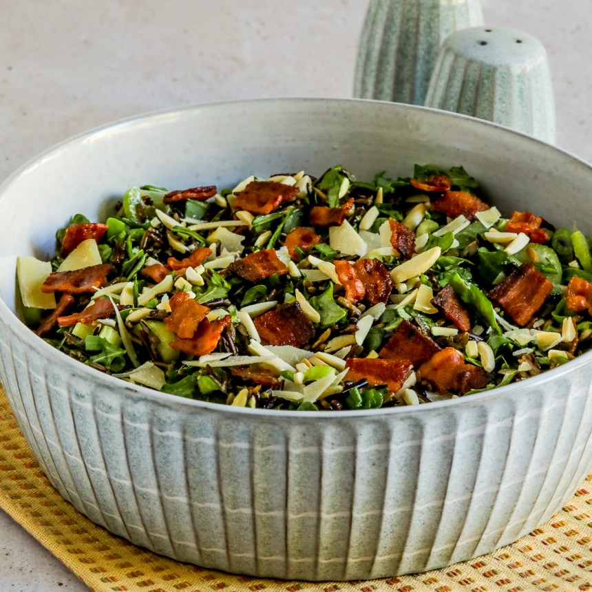 Wild Rice Salad with Bacon and Arugula