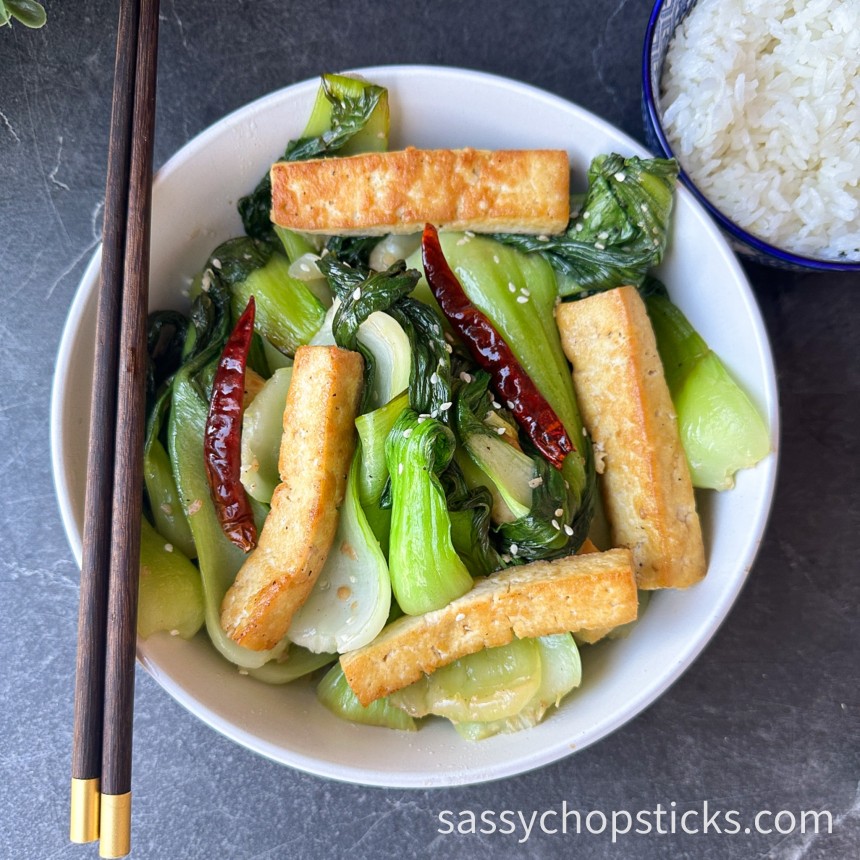 Tasty Tofu Bok Choy Stir Fry (15-minute Side Dish)
