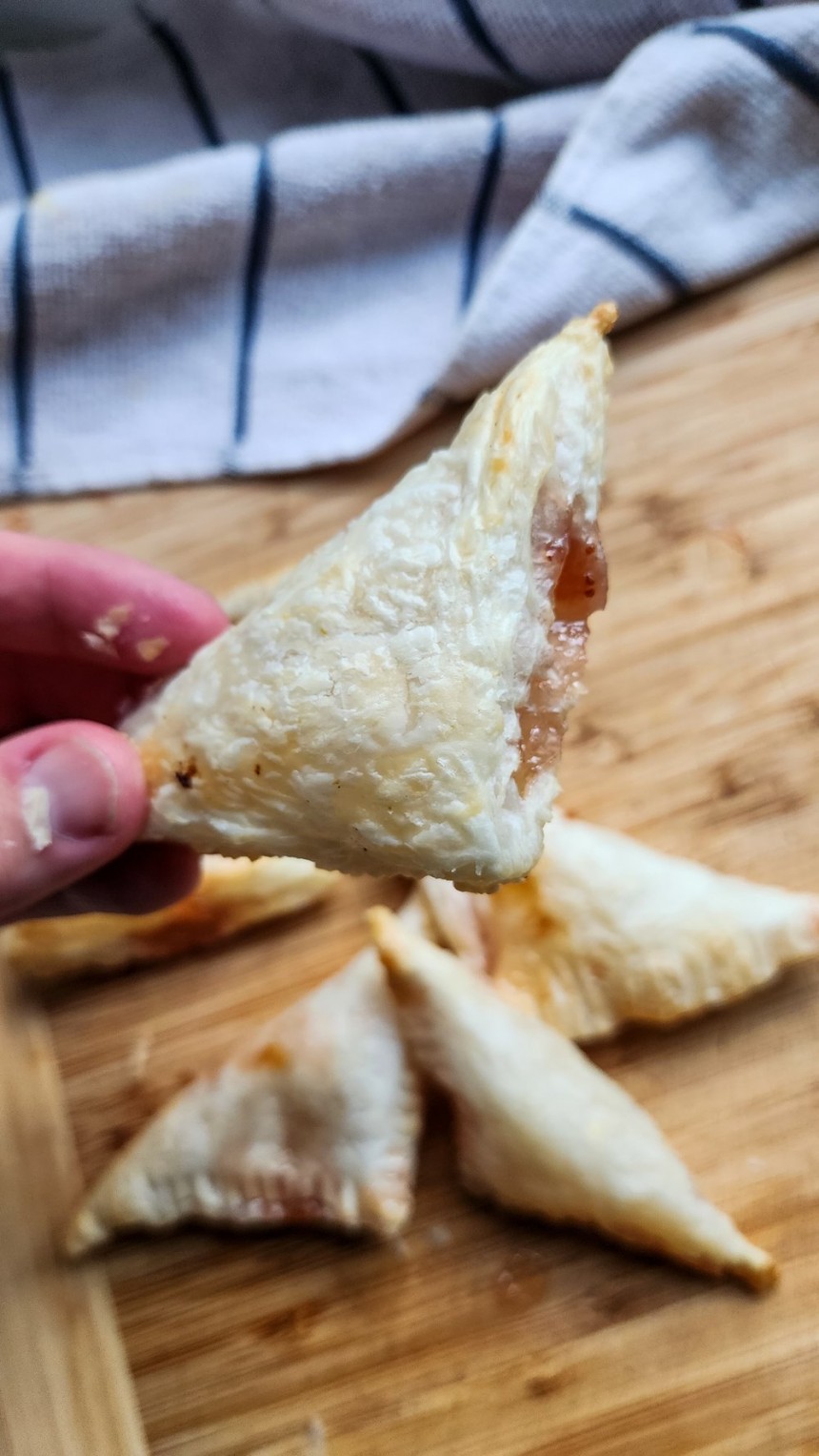 Puff Pastry Jam Triangles
