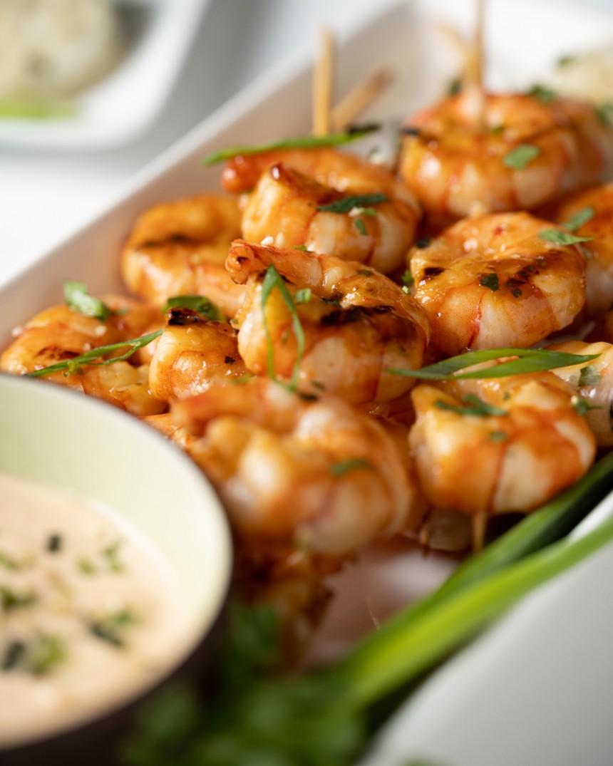 Grilled Firecracker Shrimp Skewers (with...