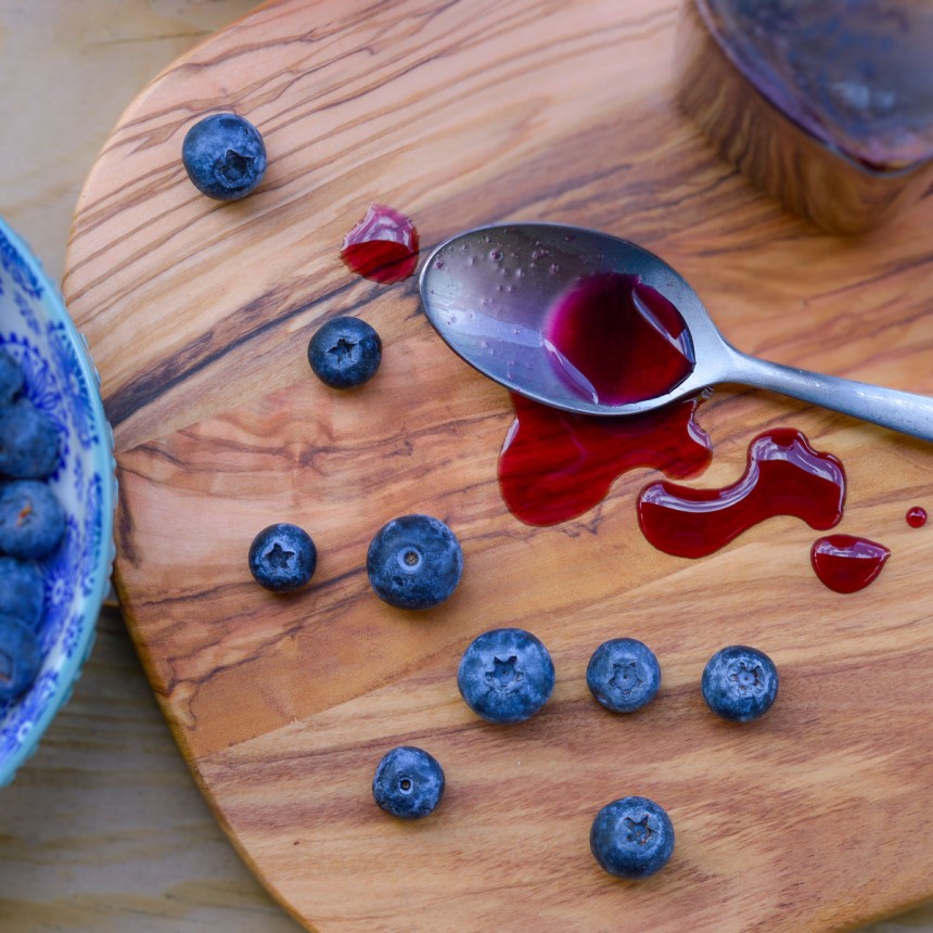 Homemade Blueberry Simple Syrup