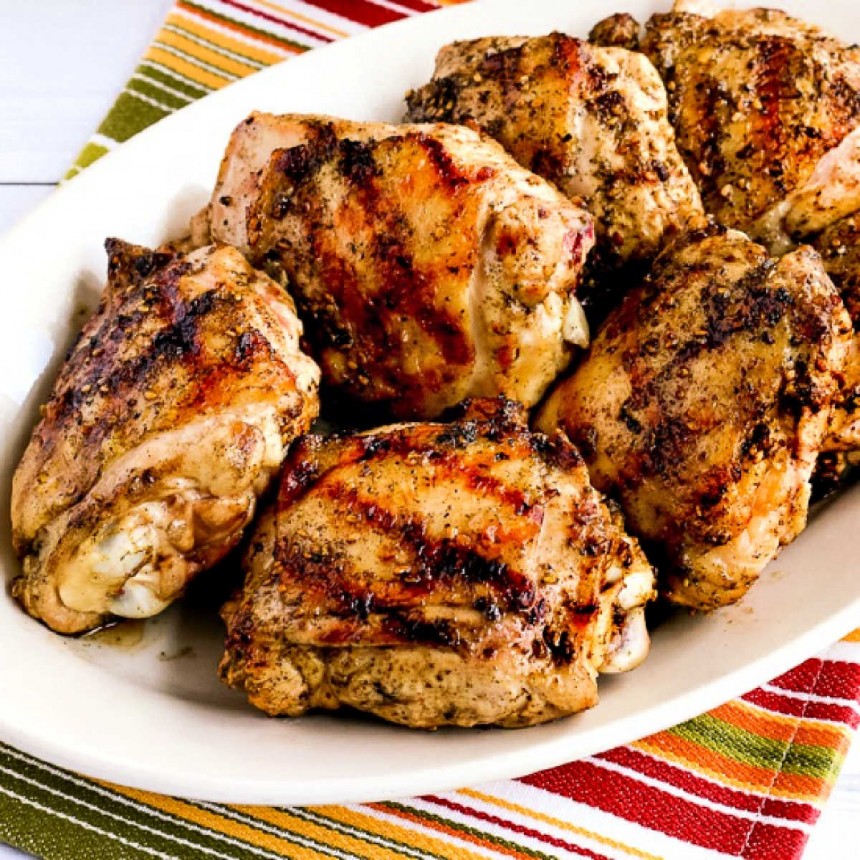 Grilled Chicken Thighs (with Lemon and Z...