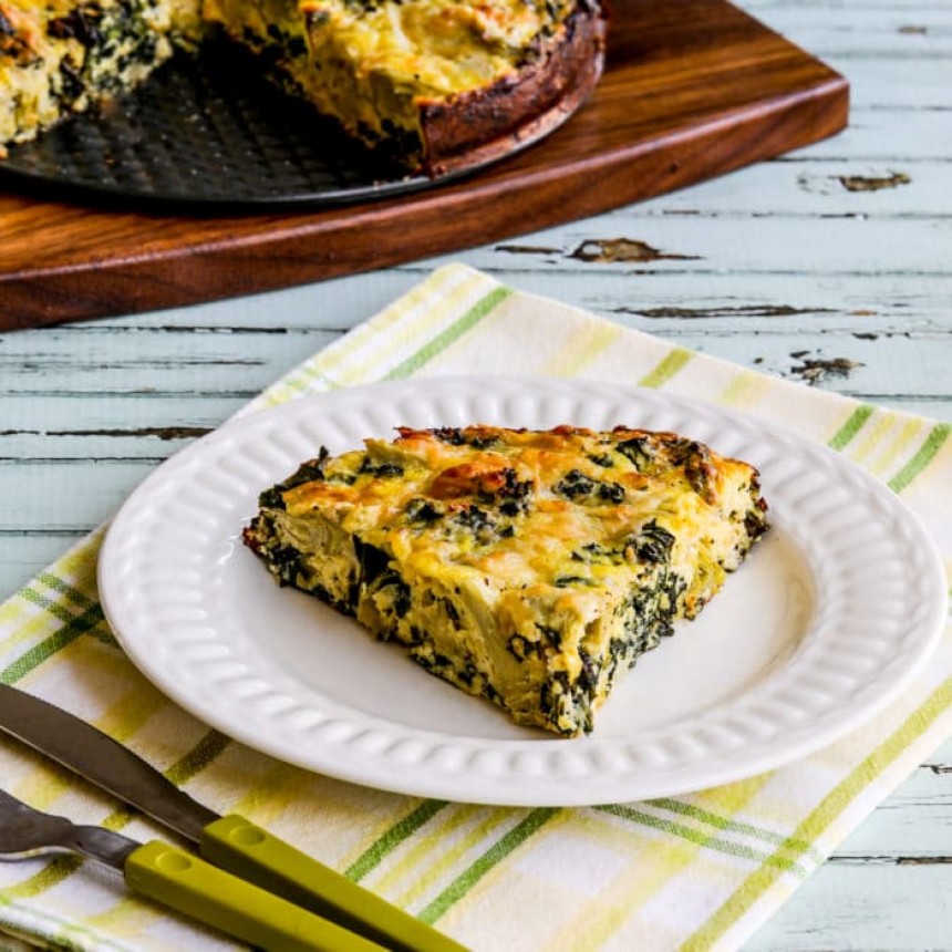 Artichoke, Kale, and Ricotta Pie