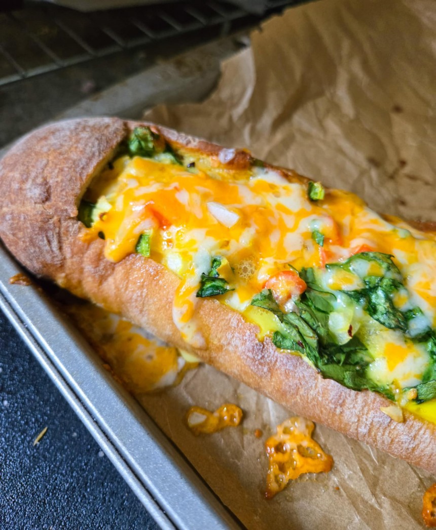 Breakfast Baguette Boat