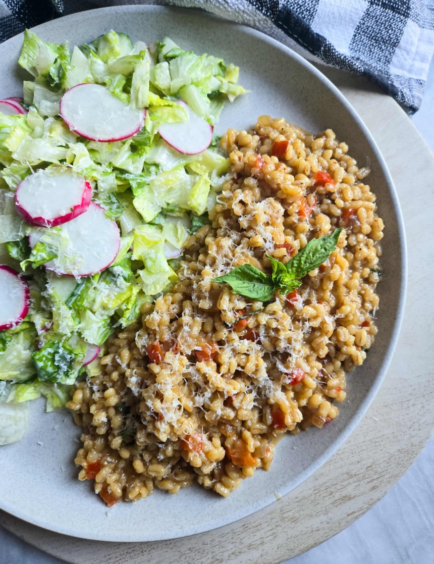 Creamy Barley Risotto