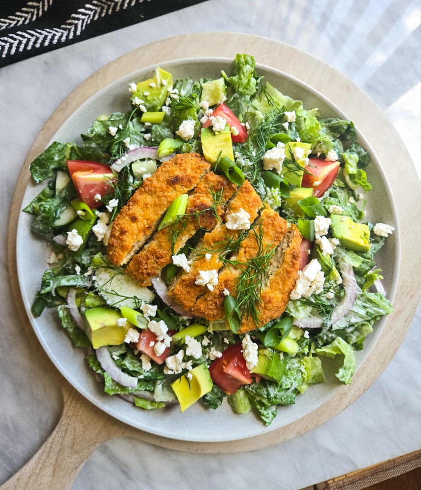 Crispy Chik'n Ranch Salads