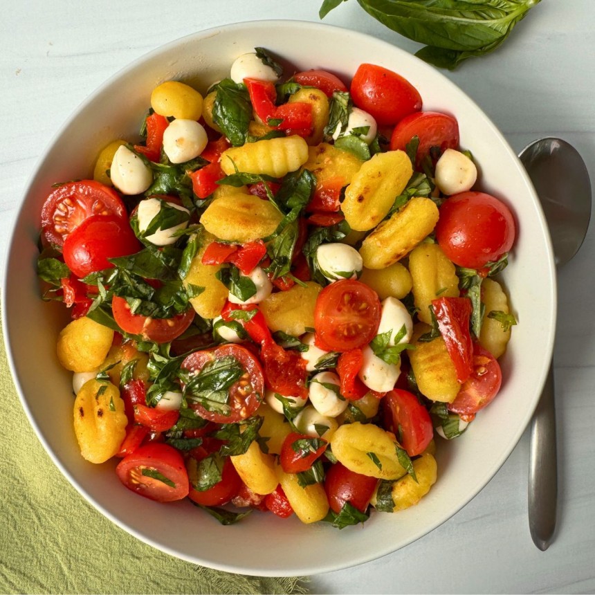 Cherry Tomato Caprese Salad With Gnocchi...
