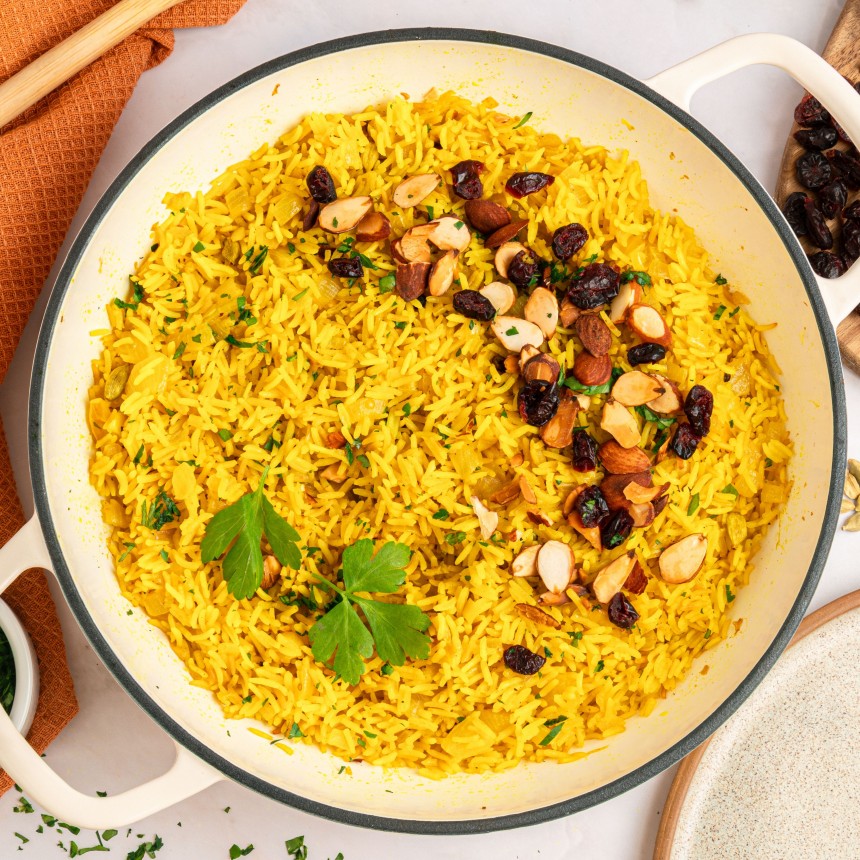 Mediterranean Rice With Almonds And Rais...