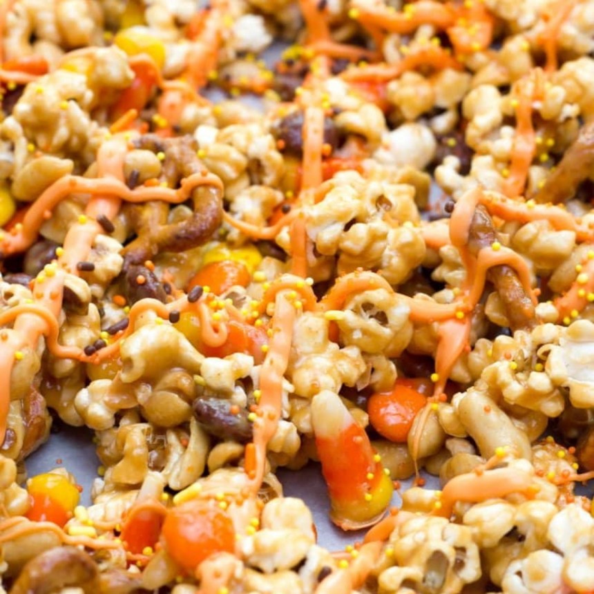 Peanut Butter Halloween Snack Mix