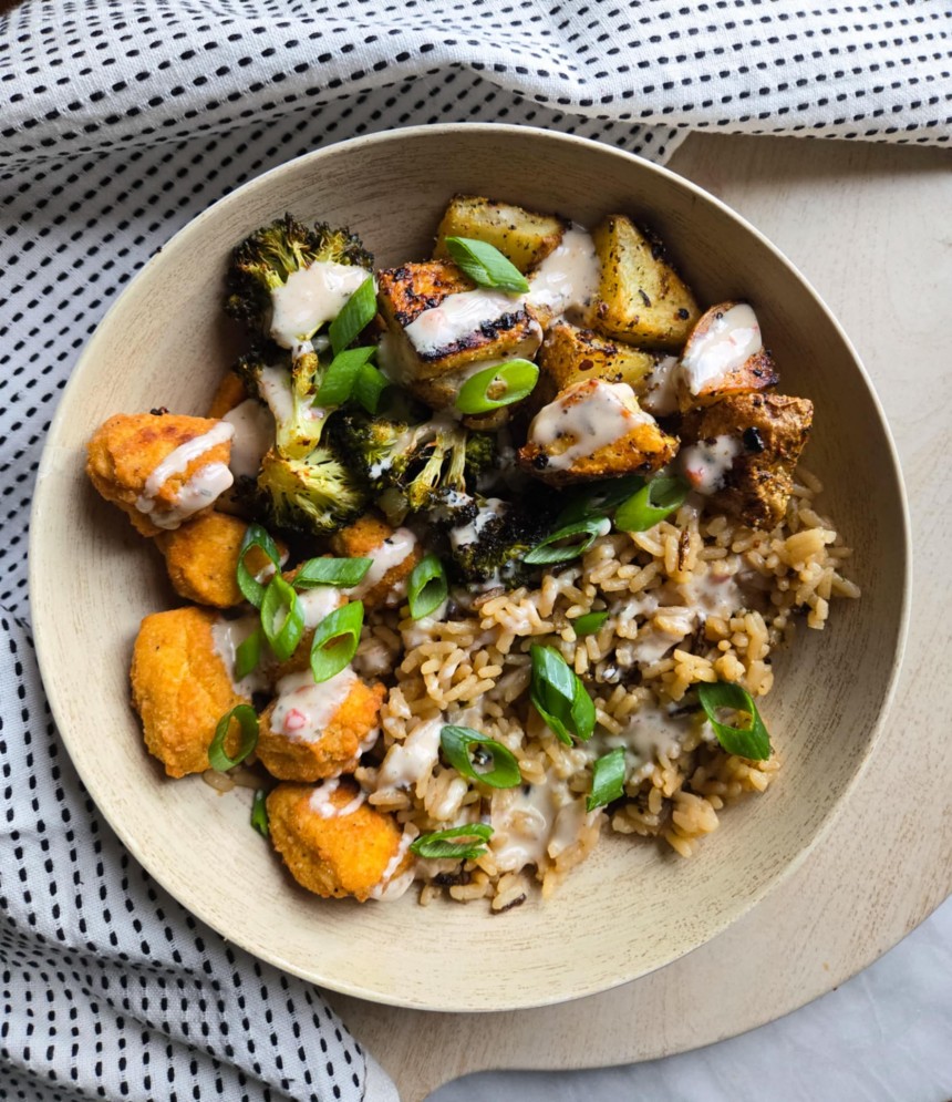 Chik'n Broccoli Bowls