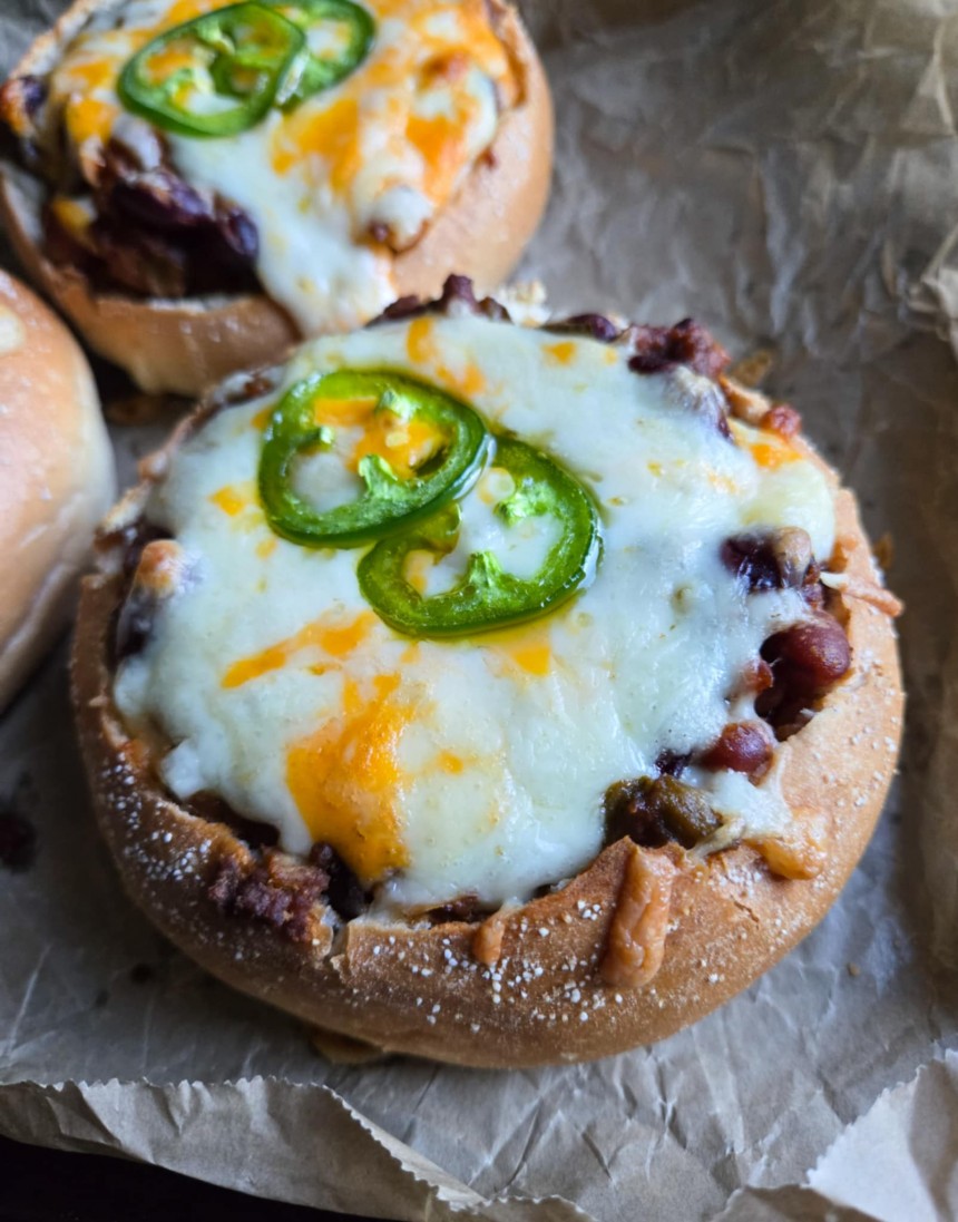 Chili Cheese Bread Bowls
