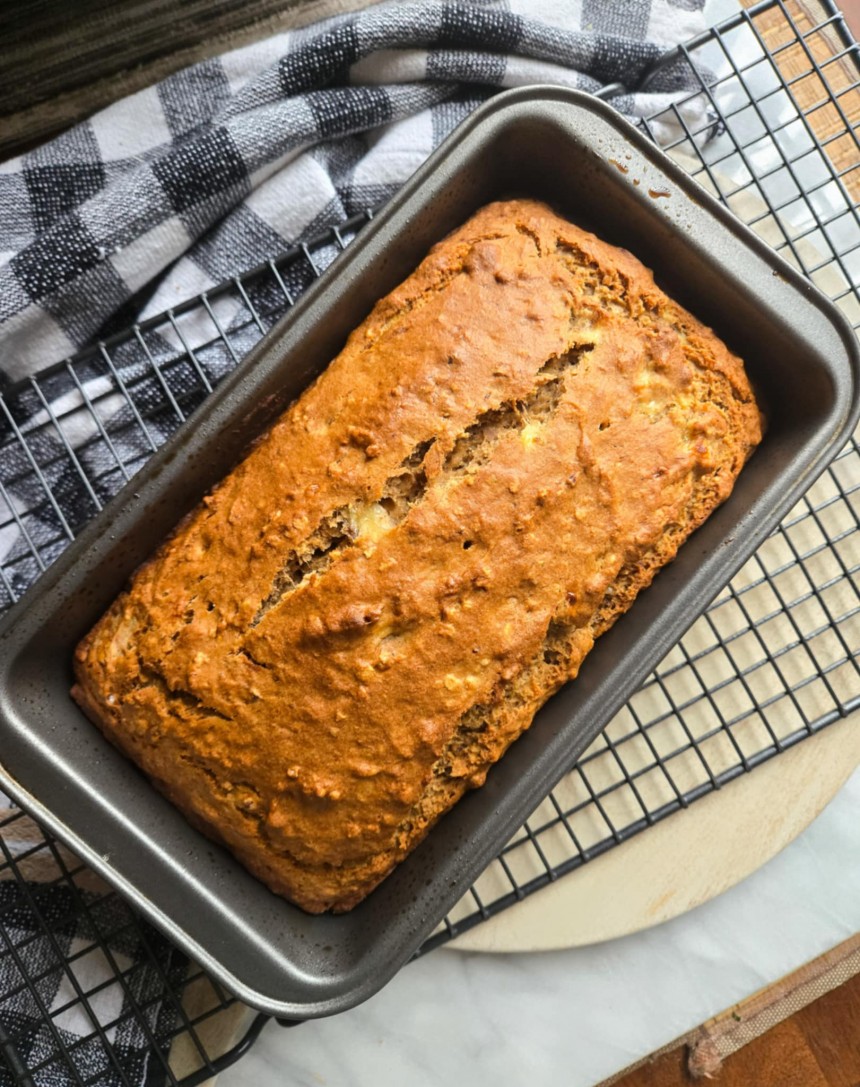 Ma's Maple Pecan Banana Oat Bread