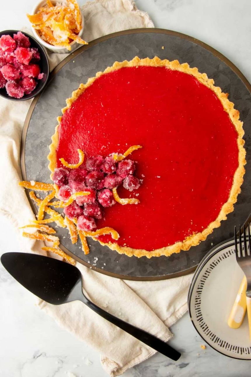 Cranberry Curd Tart