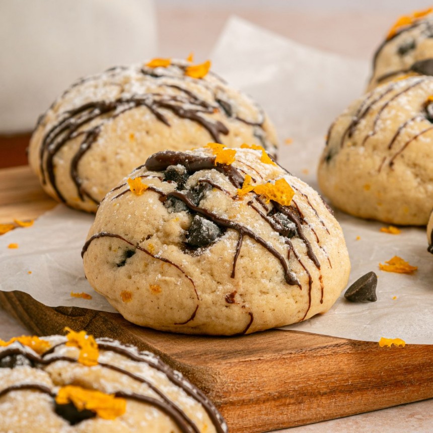 Cannoli Cookie With Ricotta And Orange Zest