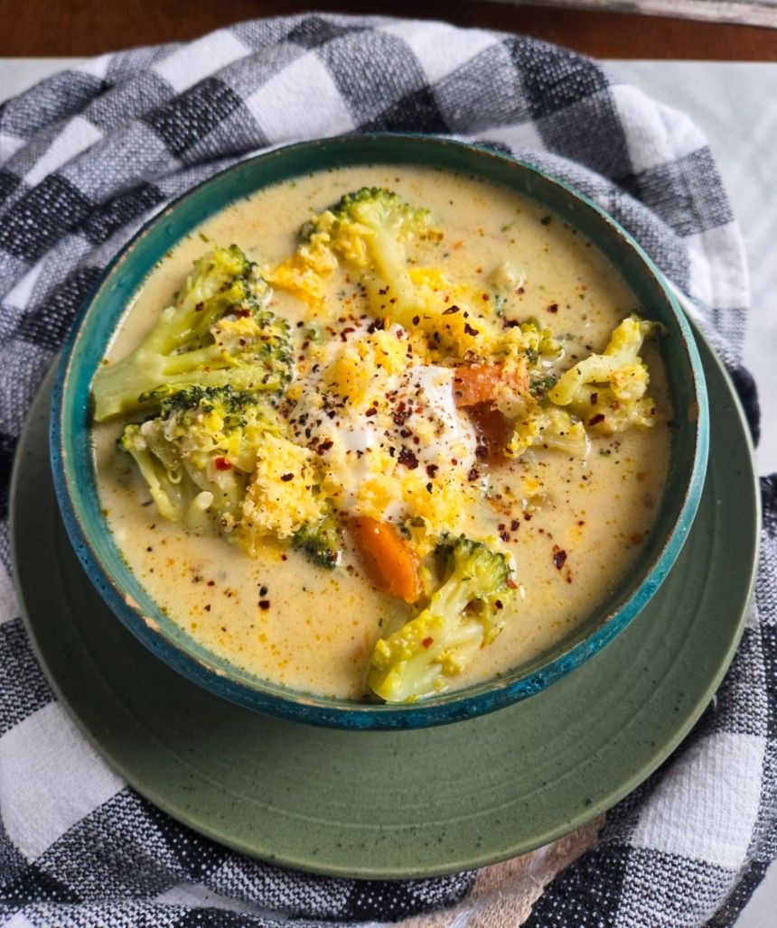Creamy Boursin Broccoli Soup