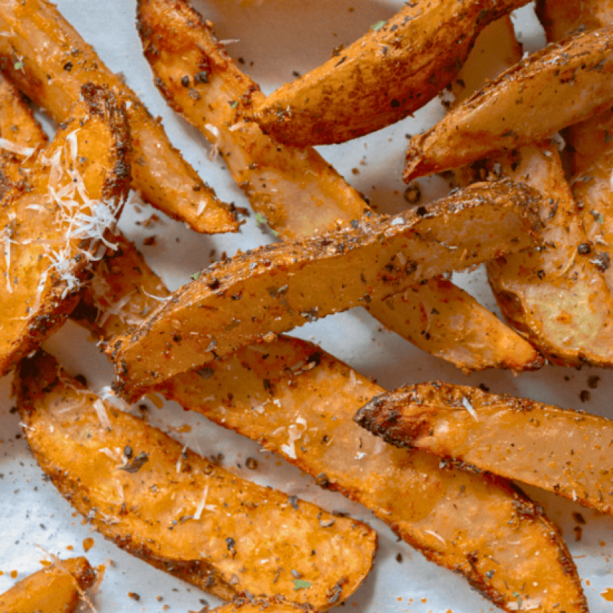 Garlic Parmesan Potato Wedges