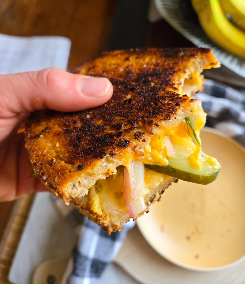 Grilled Cheese with Pickles