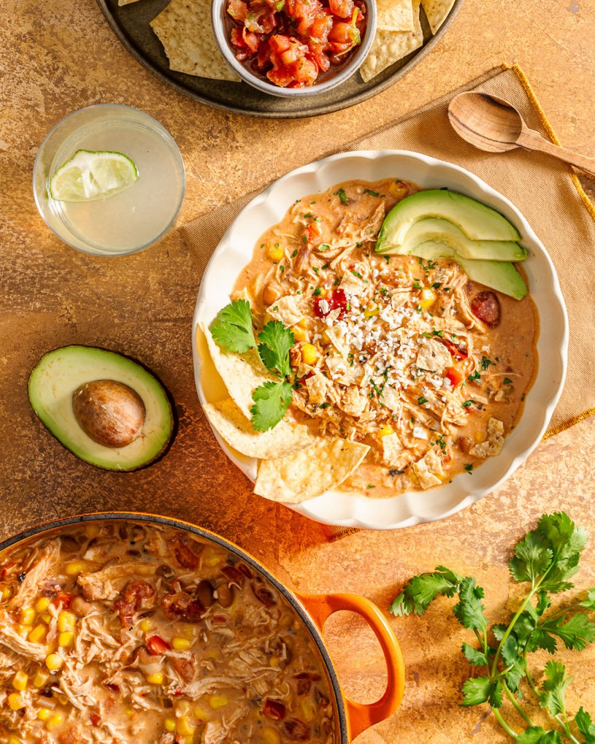 Creamy Chipotle Chicken Taco Soup (Stove...