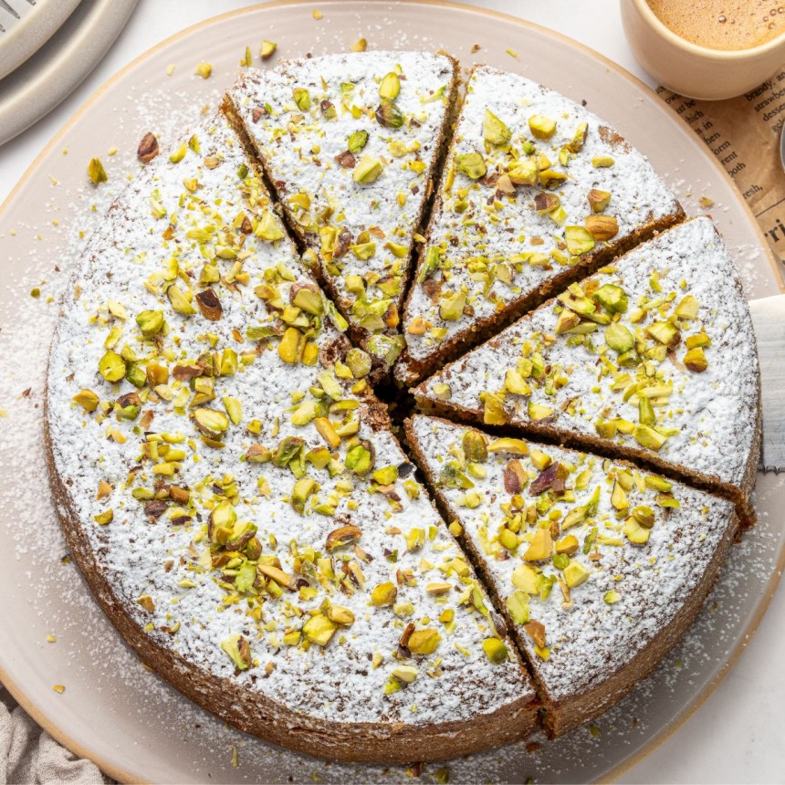 Moist Pistachio Ricotta Cake