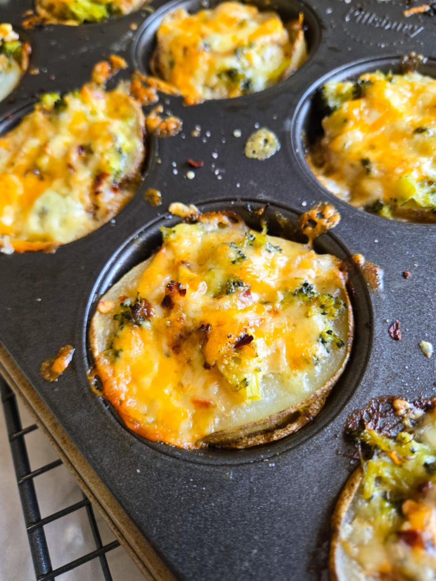 Broccoli Cheddar Au Gratin Bites