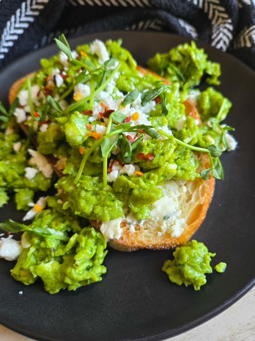 Green Eggs & Boursin Toastie