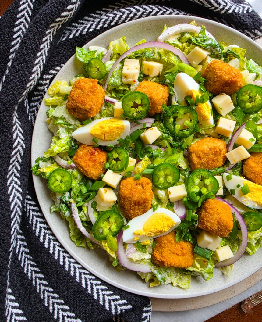 Chik'n & Egg Jalapeno Ranch Salad