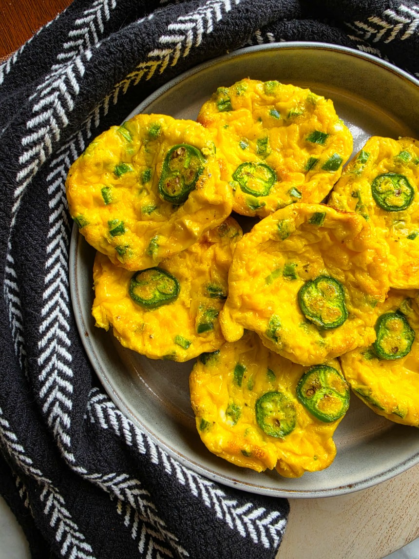 Cheesy Jalapeno Mini Frittatas
