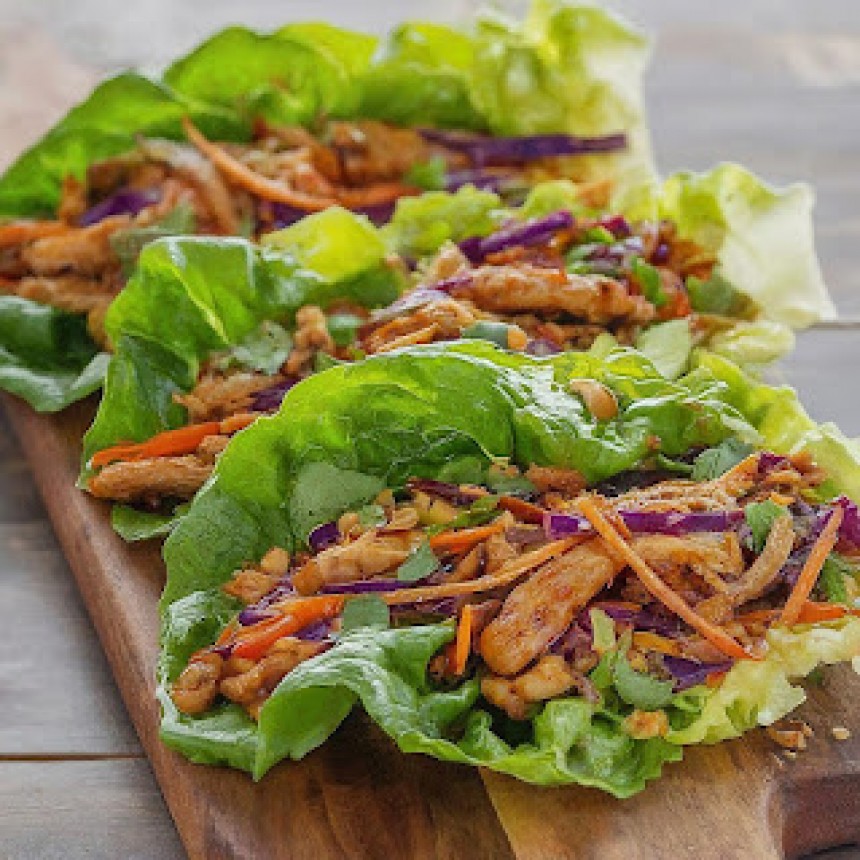 Asian Chicken Lettuce Wraps