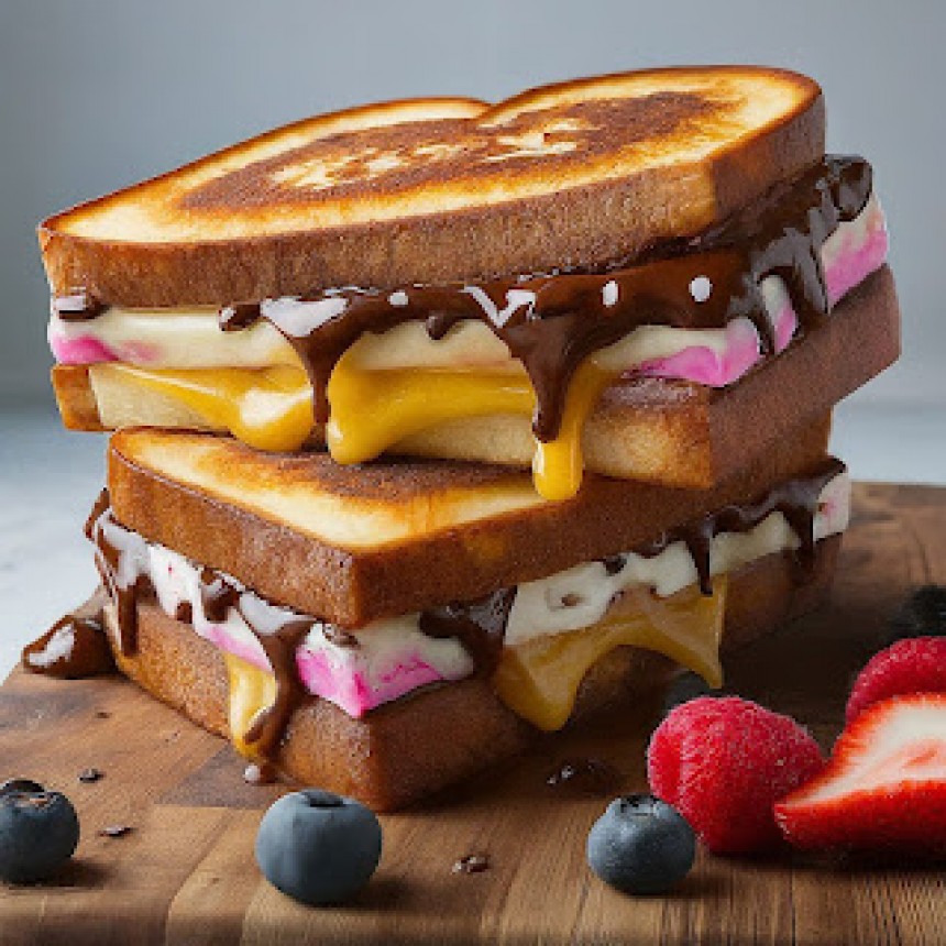 Dessert Grilled Cheese Sandwiches