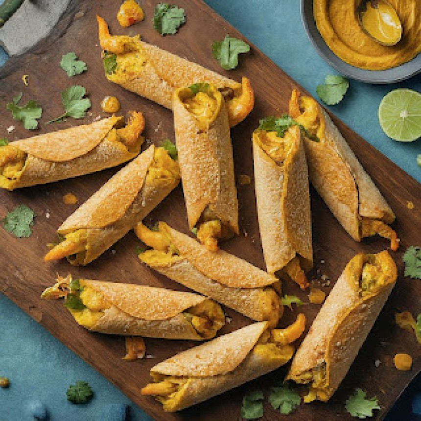 Curried Shrimp Rolls