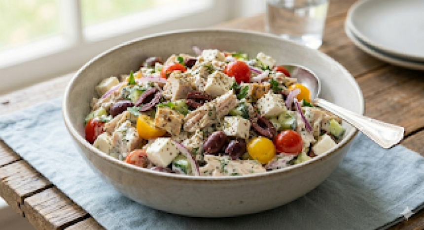 The Ultimate Greek Chicken Salad Recipe...