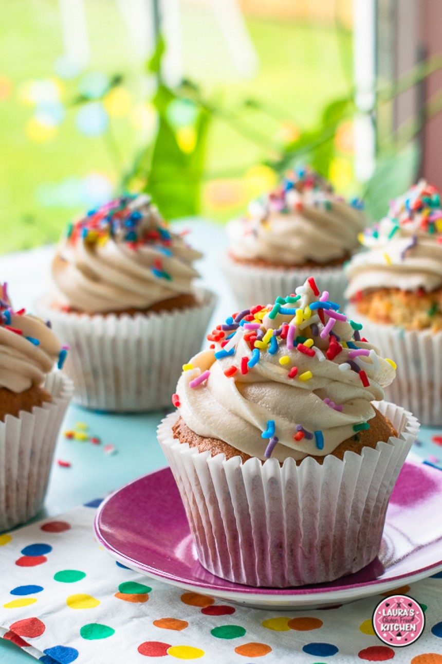 Gluten-Free Funfetti Cupcakes