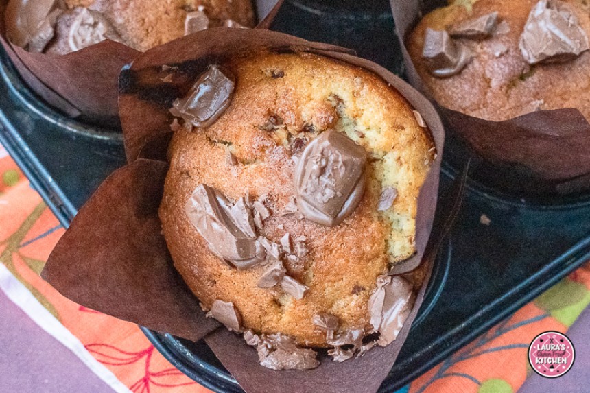 Gluten Free Chocolate Chunk Banana Muffi...