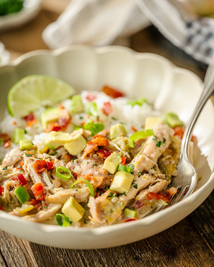 White Chocolate Green Chile Chicken