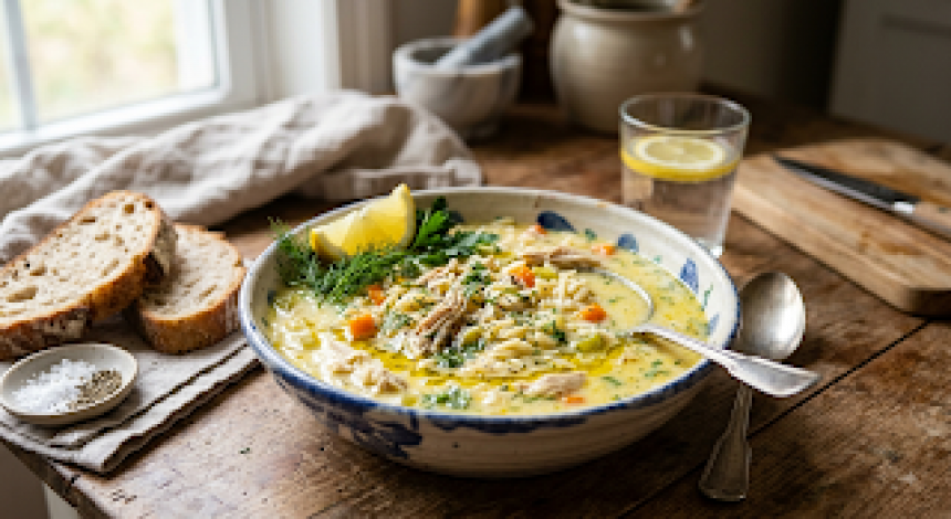 Greek Chicken Orzo Soup: A Delicious Twi...