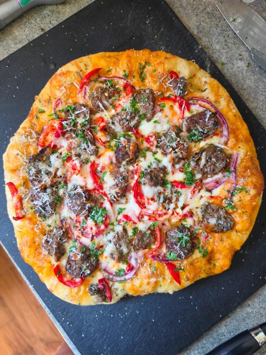 Sheet Pan Meatball Pizza